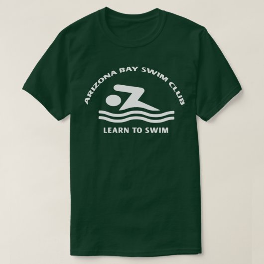 Lernen Sie Arizona Bay Swim Club Tool schwimmen im T-Shirt (Design vorne)