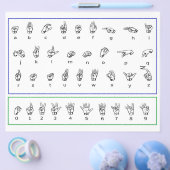 Lernen Sie ASL-Gebärdensprache, amerikanische Zahl Flyer (Einzeln)