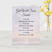 Lernen Sie bald das Design des Lehrers kennen Karte (Gelbe Blume)