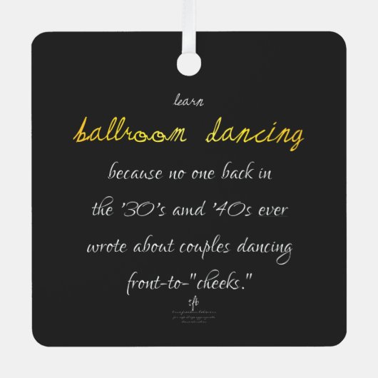 Lernen Sie Ballroom-Tanz Golden Brass Ornament Aus Metall (Vorderseite)