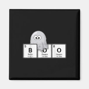 Lernen Sie Chemie mit Geisterlehrer Boo Halloween Magnet