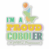 Lernen Sie Cobol-Programmierung und seien Sie stol Aufkleber (Vorderseite)