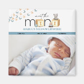 Lernen Sie den Mini Blue Baby Magnet (Vorne)