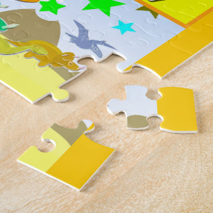 Lernen Sie Ihr ABC mit Dinosauriern A bis Puzzle