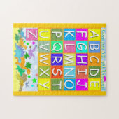 Lernen Sie Ihr ABC mit Dinosauriern A bis Puzzle (Horizontal)