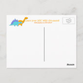 Lernen Sie Ihr ABC mit Dinosauriern Alphabet Postkarte (Rückseite)