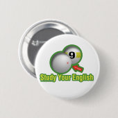 Lernen Sie Ihr Englisch Button (Vorne & Hinten)