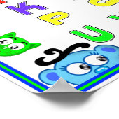 LERNEN SIE IHRE ABCs MIT PLANET FLÜCHTIGE BLICK-A- Poster (Ecke)