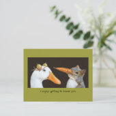 Lernen Sie Ihre Postkarte kennen (Stehend Vorderseite)