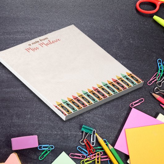 Lernen Sie Ihren Cray auf Lehrerbewertung kennen Notizblock