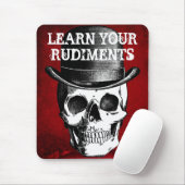 LERNEN SIE IHREN RUDIMENTS-SCHLAGZEUGER MOUSEPAD (Mit Mouse)