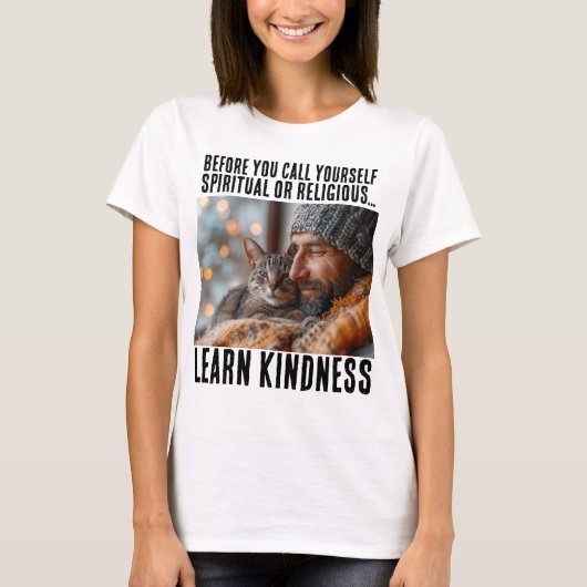 LERNEN SIE KINDNESS CAT-T - Shirt-T - SHIRT (Vorderseite)