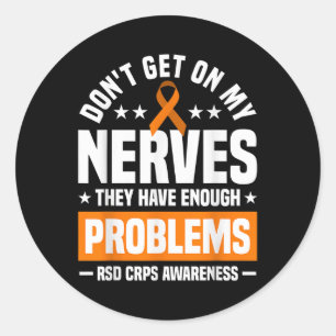 Lernen Sie meine Nerves Rsd Crps kennen Runder Aufkleber