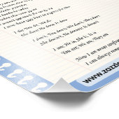 Lernen Sie mich kennen - Englisch Fotodruck (Ecke)