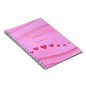 Lernen Sie mich kennen Red Hearts Journal Notebook Notizblock (Rechte Seite)