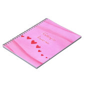 Lernen Sie mich kennen Red Hearts Journal Notebook Notizblock (Linke Seite)