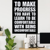 Lernen Sie, sich mit Unwohlsein zu fühlen Poster (Heimbüro)