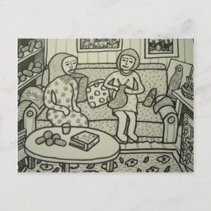 Lernen Sie Strick, aber Piliero Postkarte