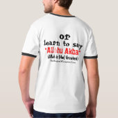 Lernen Sie über Islam ODER T-Shirt (Rückseite)