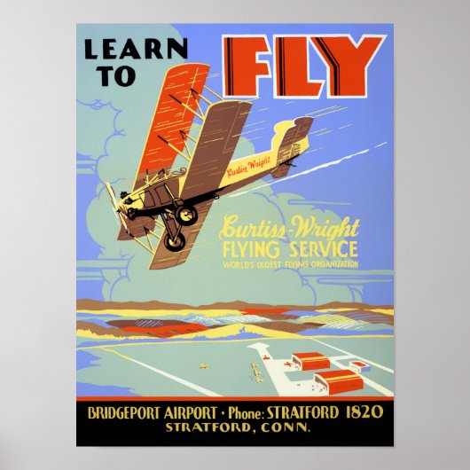 Lernen Sie Vintage Poster wiederhergestellt zu fli (Vorne)