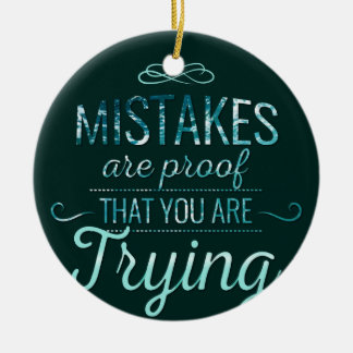 Lernen Sie vom motivierend Typografiezitat der Keramikornament
