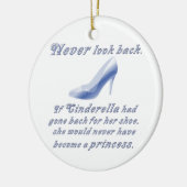 Lernen Sie von Aschenputtels Schuh Keramik Ornament (Links)