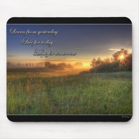 Lernen Sie von gestern…. mousepad (Vorne)