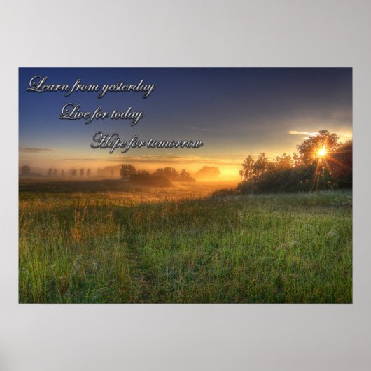 Lernen Sie von gestern..... Poster (Vorne)