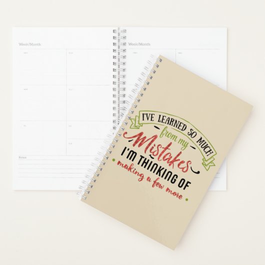 Lernen Sie von Mistakes Planner Planer (Anzeige)