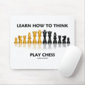 Lernen Sie, wie man Spiel-Schach denkt Mousepad (Mit Mouse)