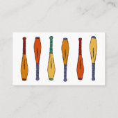 Lernen Sie zu Juggle, Beruflicher Juggler, Jugglin Visitenkarte (Rückseite)