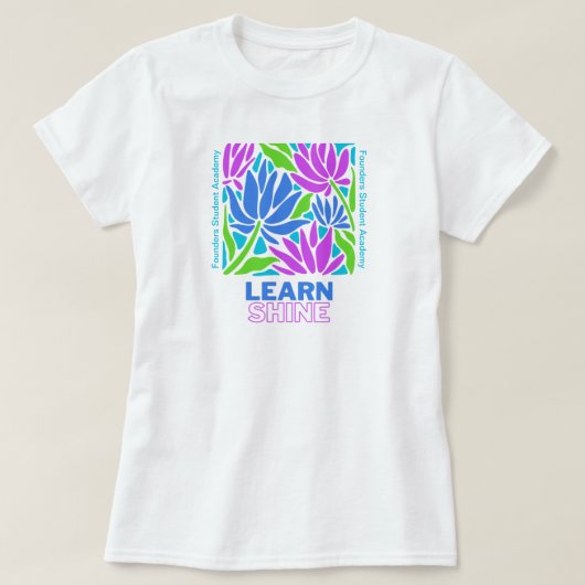 Lernen Sie zurück zum Schullehrer T-Shirt (Design vorne)
