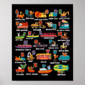 Lernen Transport Animal Letter Abcs Lehrer Poster (Vorne)