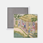 Lernen über Seidenraupen Magnet (Vorderseite/Rückseite)