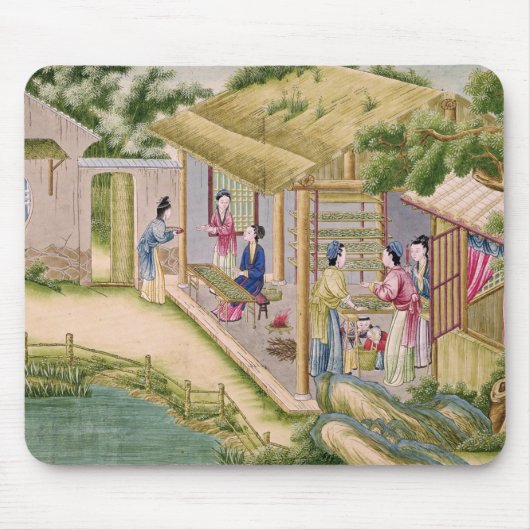 Lernen über Seidenraupen Mousepad (Vorne)