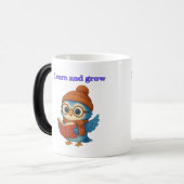 Lernen und wachsen - Niedliches Ei mit Buch Verwandlungstasse (Vorderseite Links)