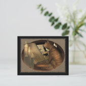 Lernen von Katzen Postkarte (Stehend Vorderseite)