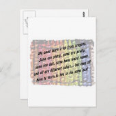 Lernen von Schluchten Postkarte (Vorne/Hinten)