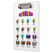 Lernen von Zahlen Klemmbrett (Links)