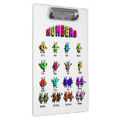 Lernen von Zahlen Klemmbrett (Rechts)