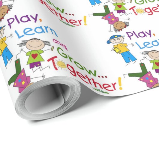 Lernen wachsen geschenkpapier (Rolleneckpunkt)