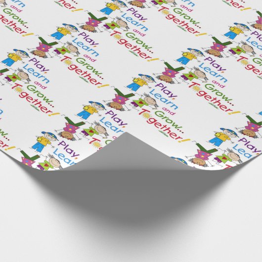 Lernen wachsen geschenkpapier (Ecke)
