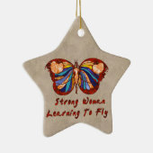 Lernen zu fliegen keramik ornament (Rechts)