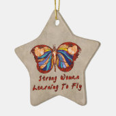 Lernen zu fliegen keramik ornament (Links)