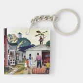 Lernen zu fliegen schlüsselanhänger (Rückseite)