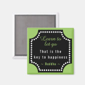 Lernen, zu gehen Kostenvoranschlag Buddha Motivier Magnet (Vorderseite/Rückseite)