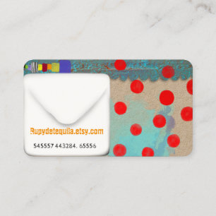 Lernende Kinderbetreuung bunt süß Visitenkarte