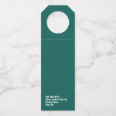 Lernerfahrung in virtuellen Schulen Flaschenanhänger (Rückseite)