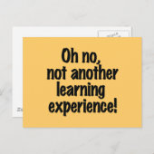 Lernerfahrung Postkarte (Vorne/Hinten)