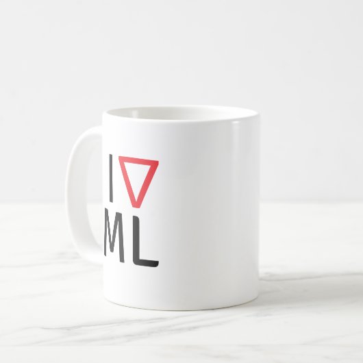 Lernfähigkeit einer Maschine der Liebe I Kaffeetasse (Vorderseite Links)